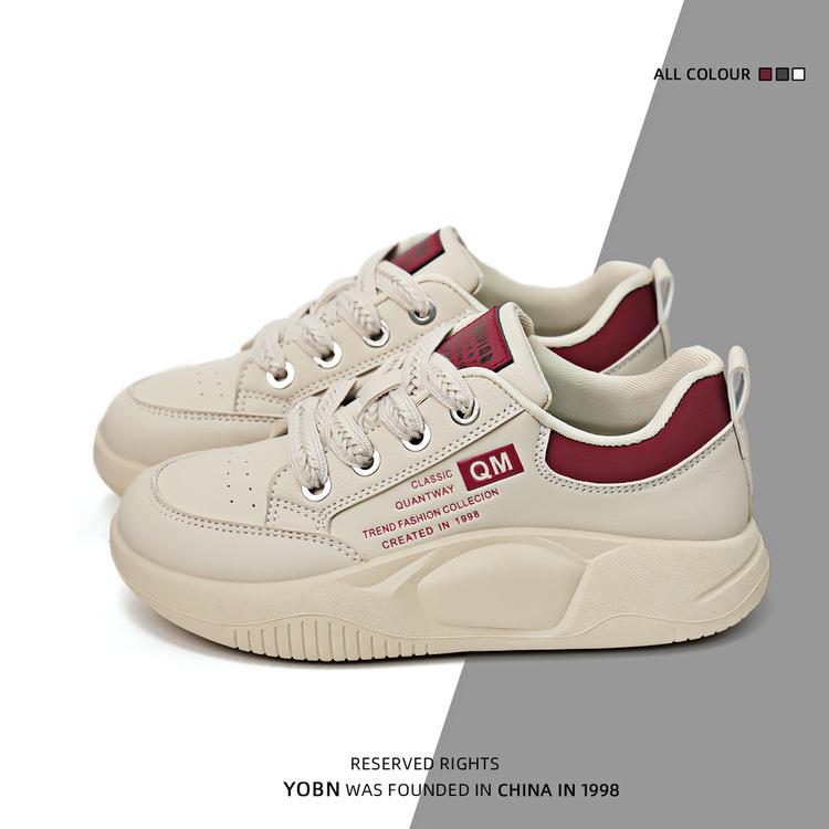 

Spring little white shoes women s shoes new Internet celebrity thick-soled heightening board shoes soft-soled casual shoes spring and autumn 36