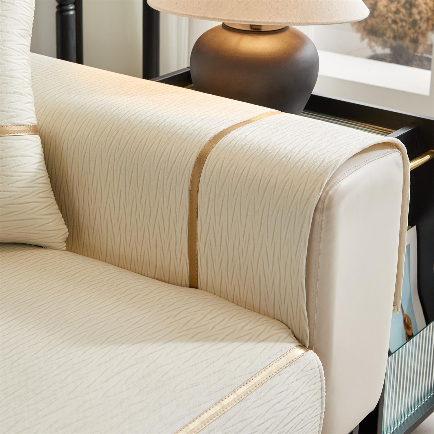 Тисненые текстуры бархатный чехол для дивана сплошной сверкающий диван чехлы для гостиной — фото 6