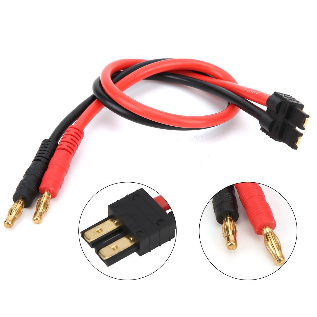 4mm Banana Head 12AWG Silicone Wire for TRX Plug Connection Line B6 Battery Charging Cable