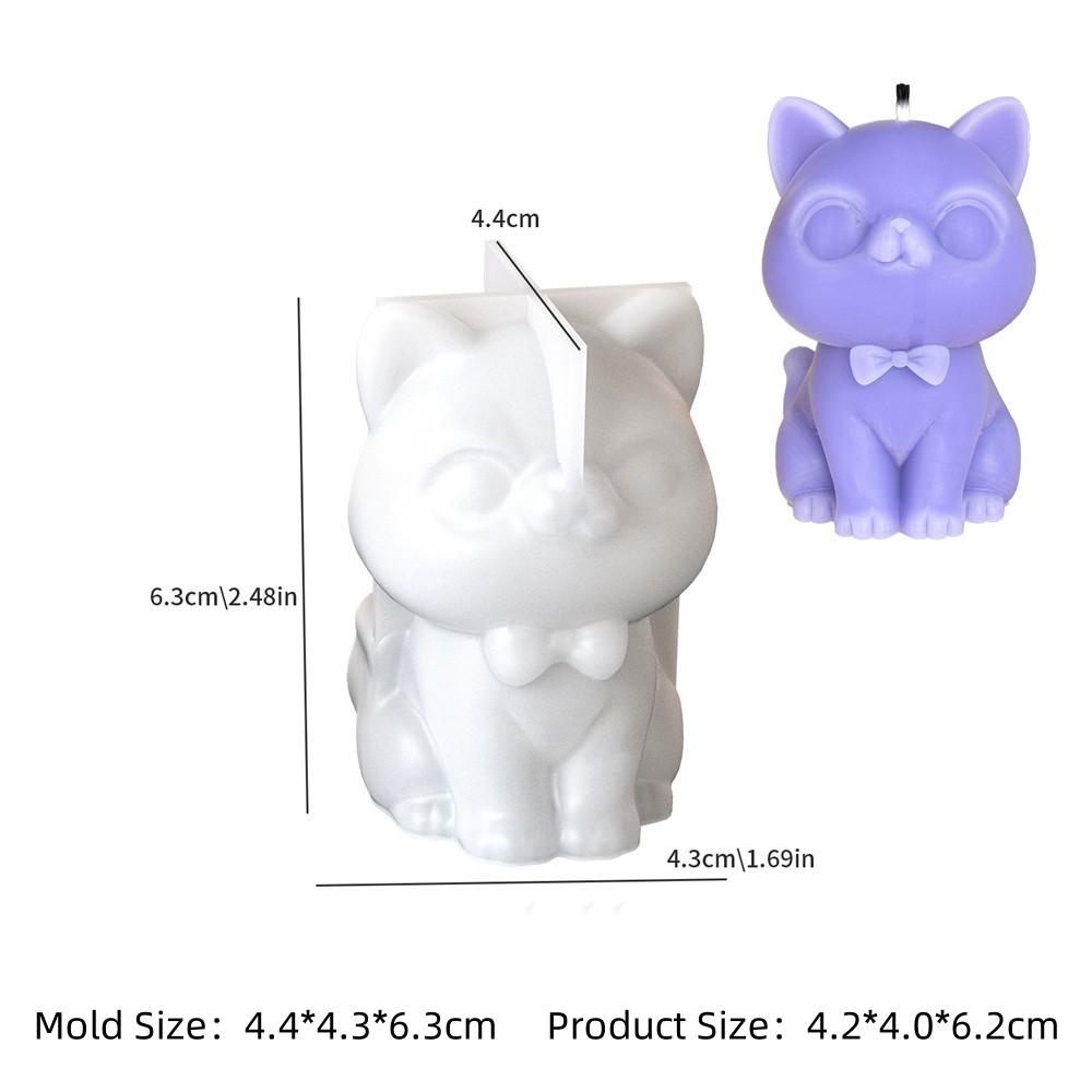 3D Cute Animal Little Dog Candle Silicone Mold DIY Pet Dogs Scented Candle Resin Soap Making Molds Fondant Cake Chocolate Mould