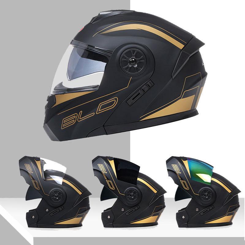 Full Face Motorcycle Helmet for Adults ABS Shell and EPS With Vents Washable Liner Quick Release Buckle Motorbike Street Bike Helmet for Men&Women