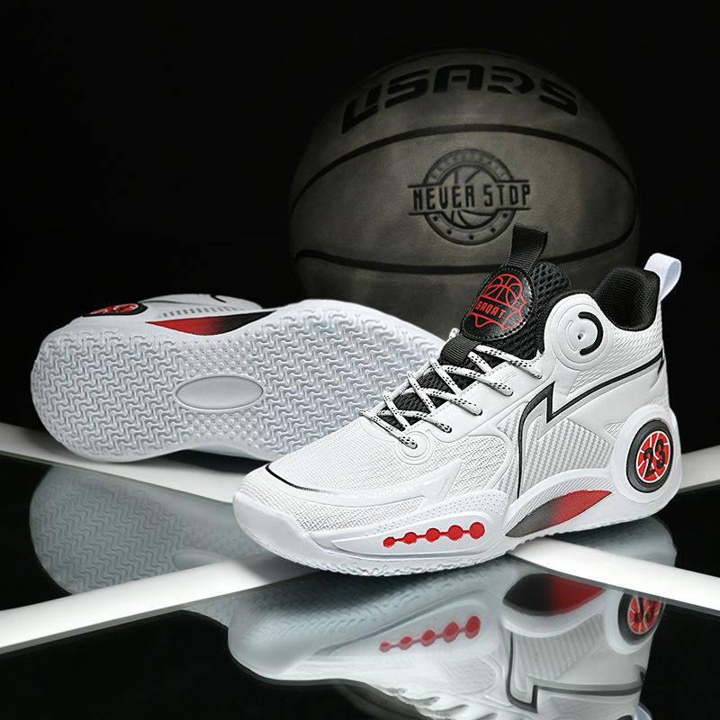 New basketball shoes, boys and girls actual training shoes EVA sole non-slip, wear-resistant and shock-absorbing sports shoes