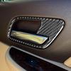 Real Glossy Black Carbon Fiber Sticker Car Inner Door Pull Handle Frame Anti-Collision Cover Trim Compatible with Chevrolet Avalanche/Silverado LTZ
