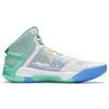 LiNing Blade 4 Christmas Edition Durable Breathable Couples Basketball Shoes Men Basketball Shoes White Blue Green ABAT139-9