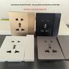 International Trade 86 Type Five-Hole Multifunction Wall Socket with Lighted Single Switch