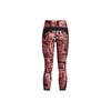 Under Armour High Waist Printed Fitness Pants Women Bottoms Red 1373603-600