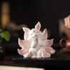 Nine-tailed Fox for Wealth Attraction, Creative and Cute Fox Office and Living Room Desktop, Car Fairy Fox Decorative Items