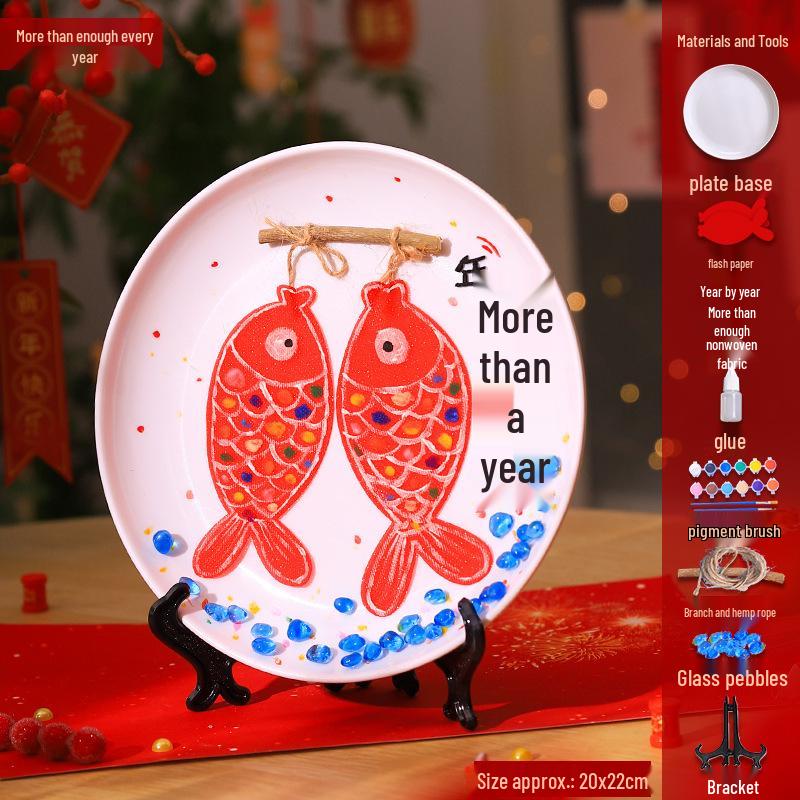 DIY Mosaic Plate Painting Kit: Creative Parent-Child Educational Ornament for Kindergarten