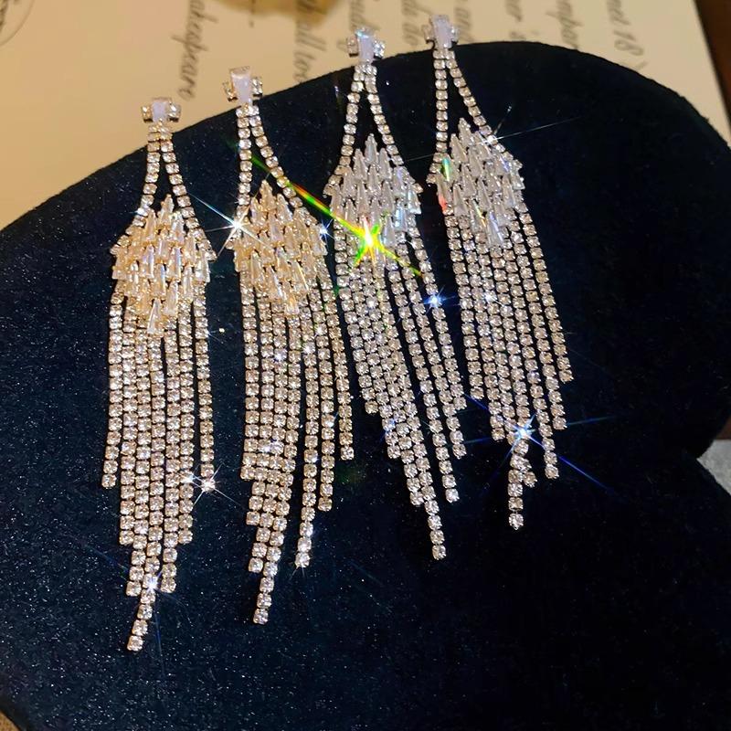 Luxury Triangle Tassel Earrings - Trendy Elegant and High-end Fashion Statement Earrings