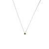 Green Diamond Sparkling Necklace Women's Niche Design High-end Light Luxury Zircon Pendant Collarbone Chain Jewelry