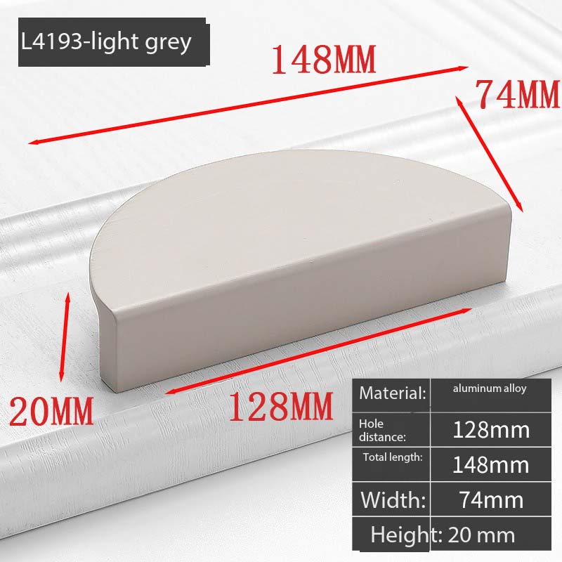 Wardrobe Door Handle Extended Champagne Color Modern Minimalist Light Luxury Sliding Drawer Cabinet Door Drawer Handle Furniture