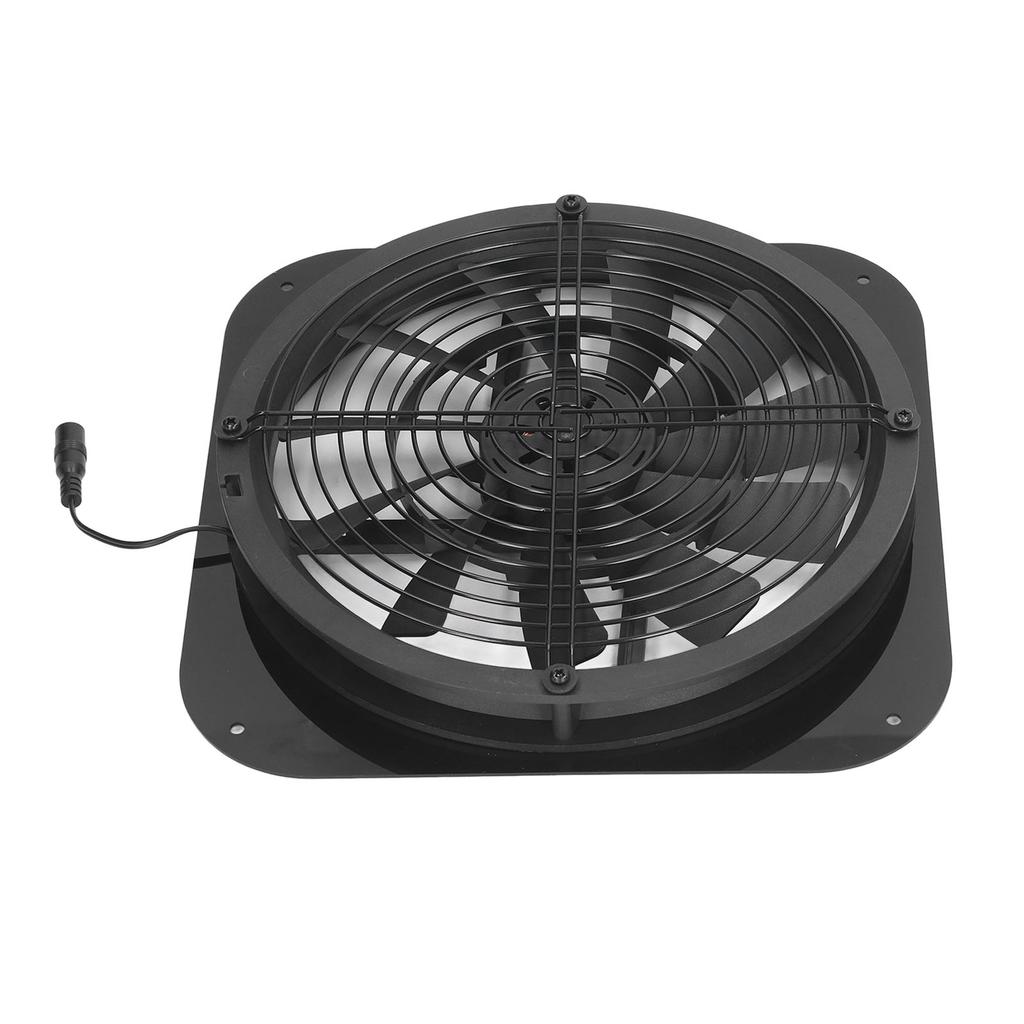 Ventola di Scarico Solare da 9,8 pollici Ventola di Ventilazione Rotonda ad Alta Pressione per Piccoli Pollai