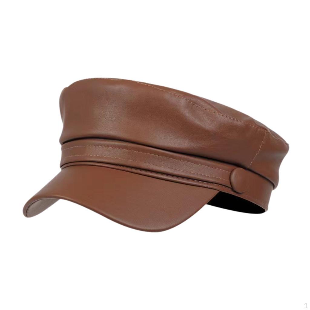 Béret pour Femmes Visière Casquette Fiddler Voyage Printemps Hiver Gavroche Cabbie