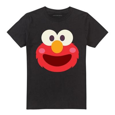 Sesame Street Unisex Adult Elmo Kawaii Face T-Shirt