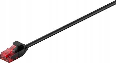 Microconnect U/Utp Cat6 0.5M, Schwarz, Dünn, V-Utp6005S-Slim