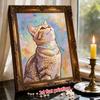 5D Pearl Kit Elegant Cat Design DIY Enamel Ornaments for Home Wall Decoration Stress Relief Handmade Gift Frameless