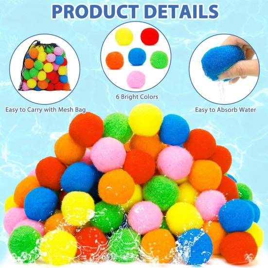 Reusable Balloons Absorbent Instant Fill Splash Water Water Balloons Outdoor Water