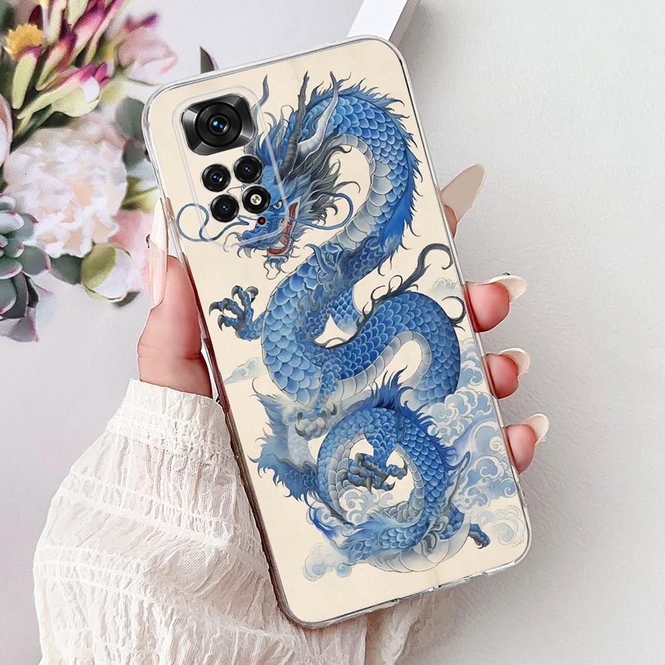 Cute Cat Cartoon Cover For Xiaomi Redmi Note 11 Casing Silicone Soft TPU Fundas Phone Back Case For Redmi Note 11 S 11S Coque