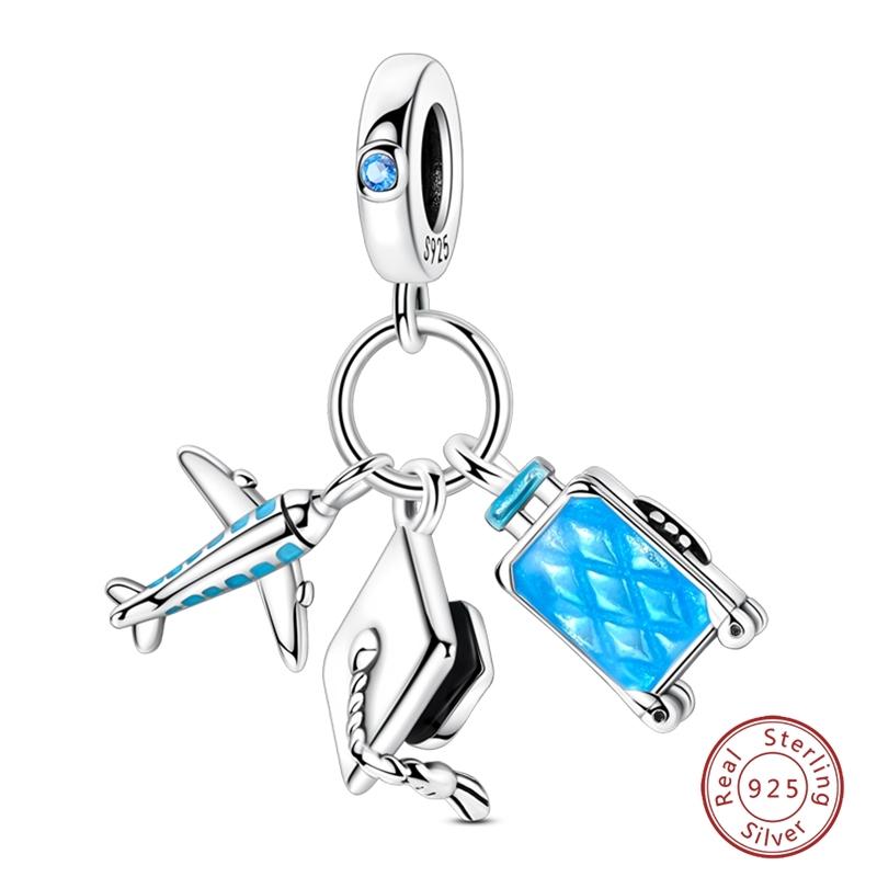 Süßer Kupfer Schildkröte Bogen Muschel Parfüm Kopfhörer Ballett Anhänger Perlen Passend für 3mm Armbänder DIY Feiner Schmuckherstellung