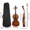 Full Size 4 4 Acoustic Violin Spruce Wood Top Maple Back & Scroll & Fingerboard with Carry Case Bow Rosin for Kids