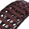 Waistband Weave Belt Men 3.5cm Width Braided Waist Belt Luxury Woven Leather Belts  Male