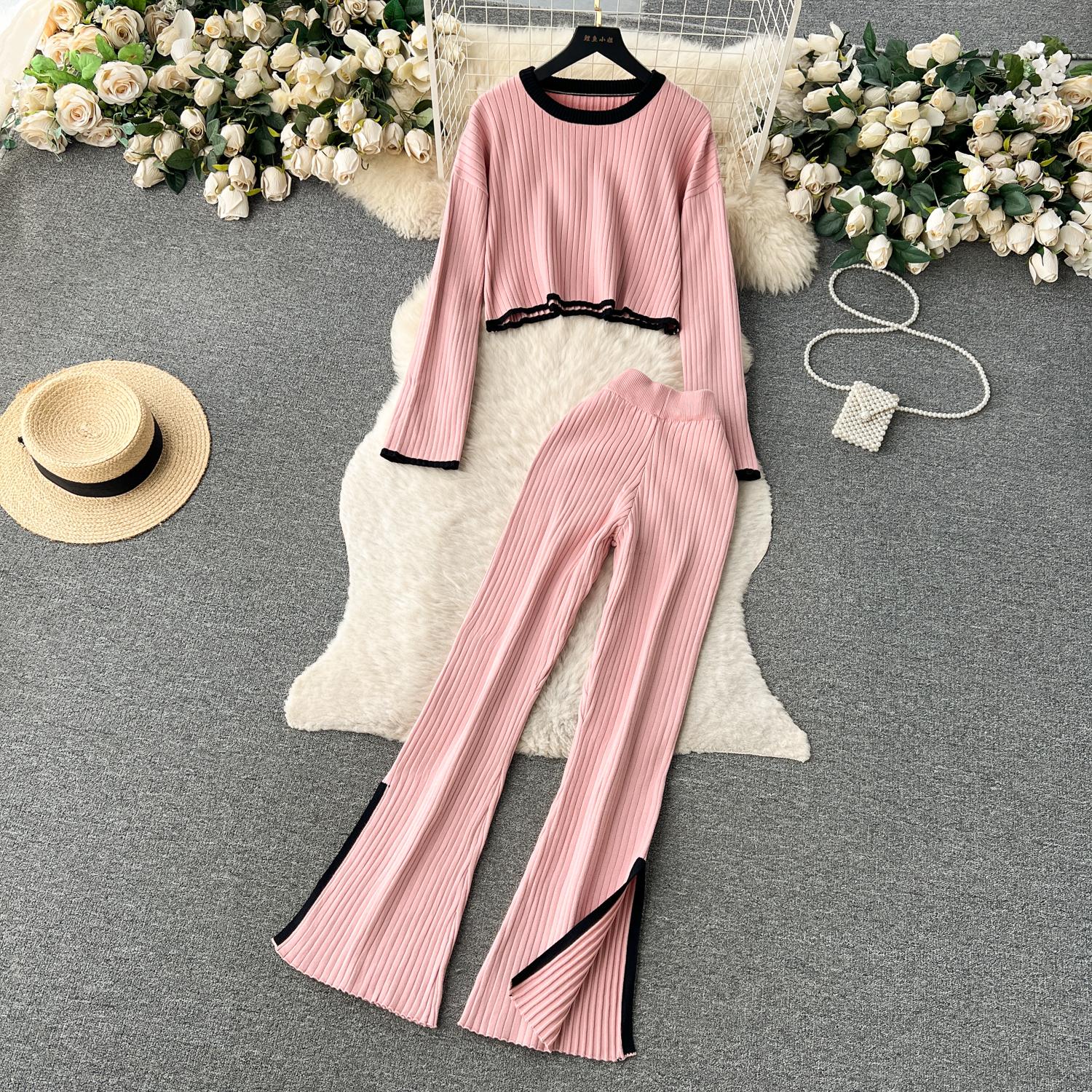 Винтажный вязаный топ с круглым вырезом в стиле Хепберн — фото 27