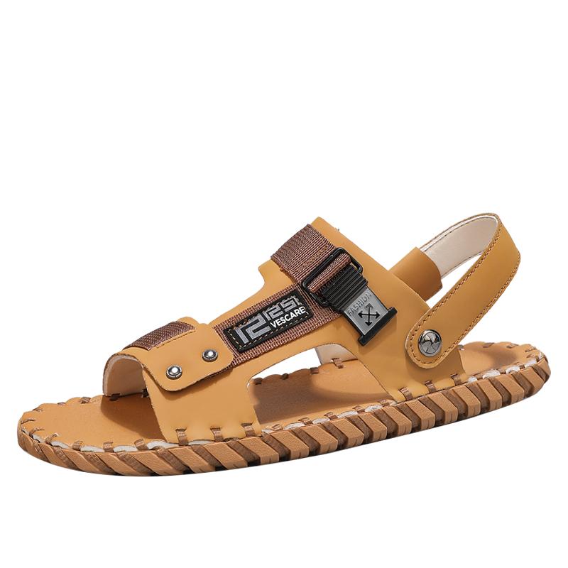 2024 British Men's Trendy Shoes Anti Slip Wear-resistant Soles Versatile Home Slippers Daily Outdoor Casual Sandals for Men's