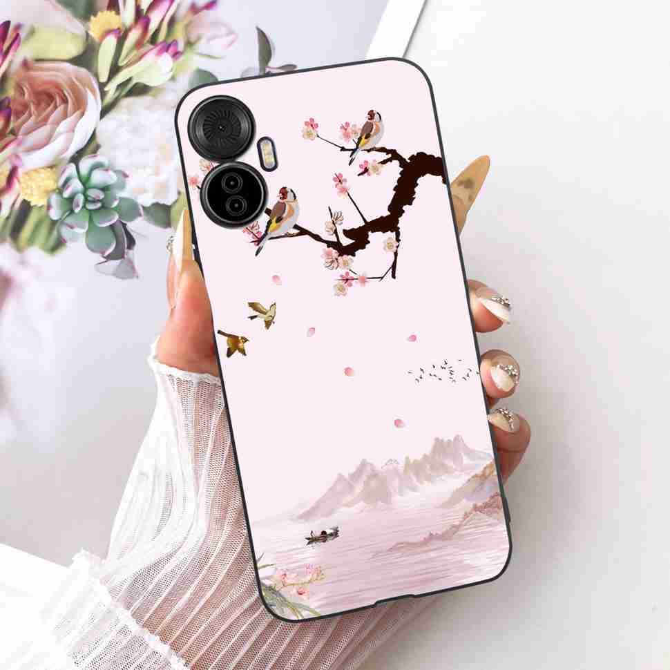 For Itel S18 Pro 6.6" Case Simple Style Pop Patterns Silicone TPU Black Cover Shockproof For ITEL S18 Pro S18pro Phone Cases
