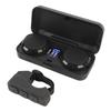 Motorcycle Bluetooth Headset with Charging Case Remote Control 50 Hours Battery Life Wireless Helmet Speaker for