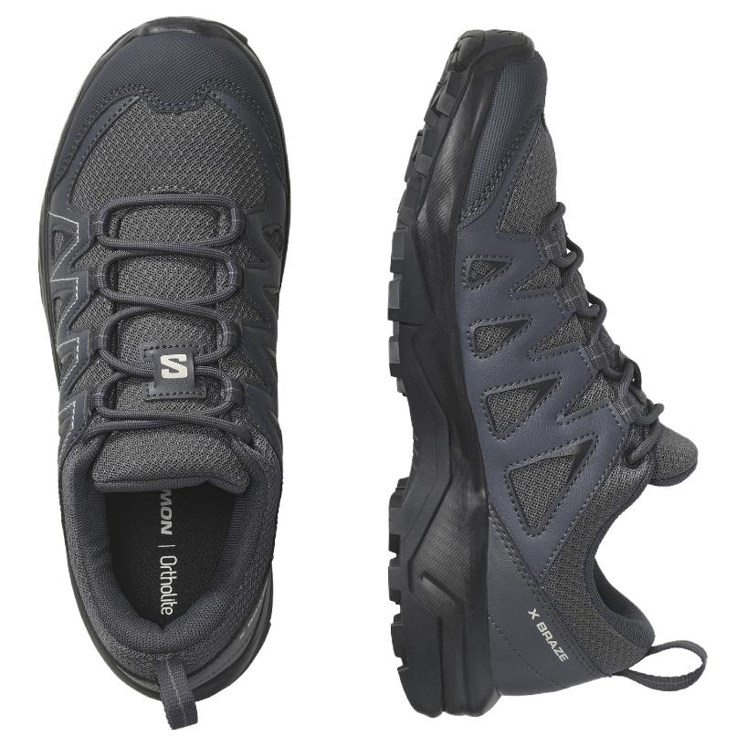 Salomon X Braze Comfortable Minimalist Slip-Resistant Durable Low-Top Hiking Shoes Unisex Hiking Shoes Gray L47180200