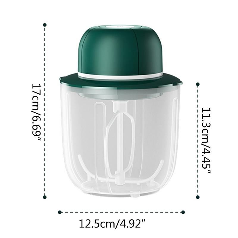 Портативный электрический ручной миксер для взбивания яиц и молока — фото 7