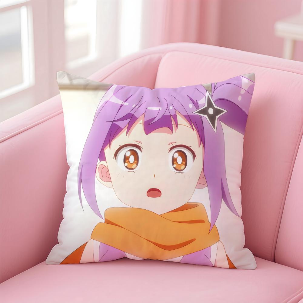 Ninja To Koroshiya No FutariGurashi Cushion Cover Comfortable Reversible Pillow Cover Ideal For Car Sofa Bedroom & Beyond