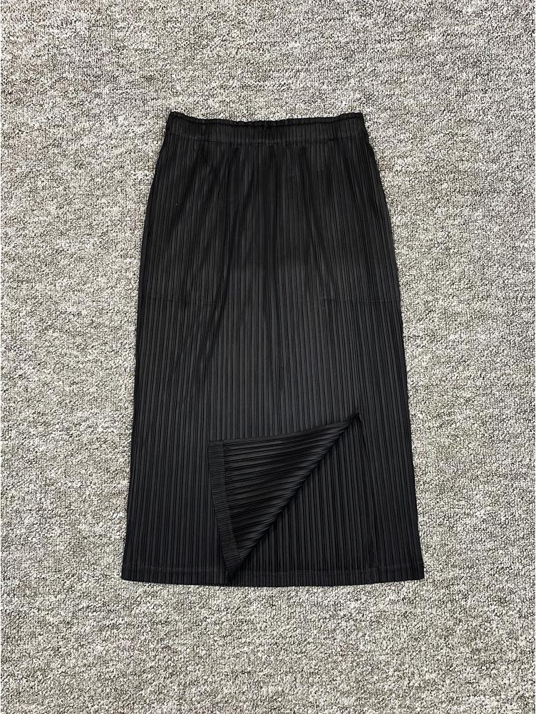 Kadın Miyake Pileli A-Kesim Etek, Büyük Beden, Yaz 2025 Koleksiyonu