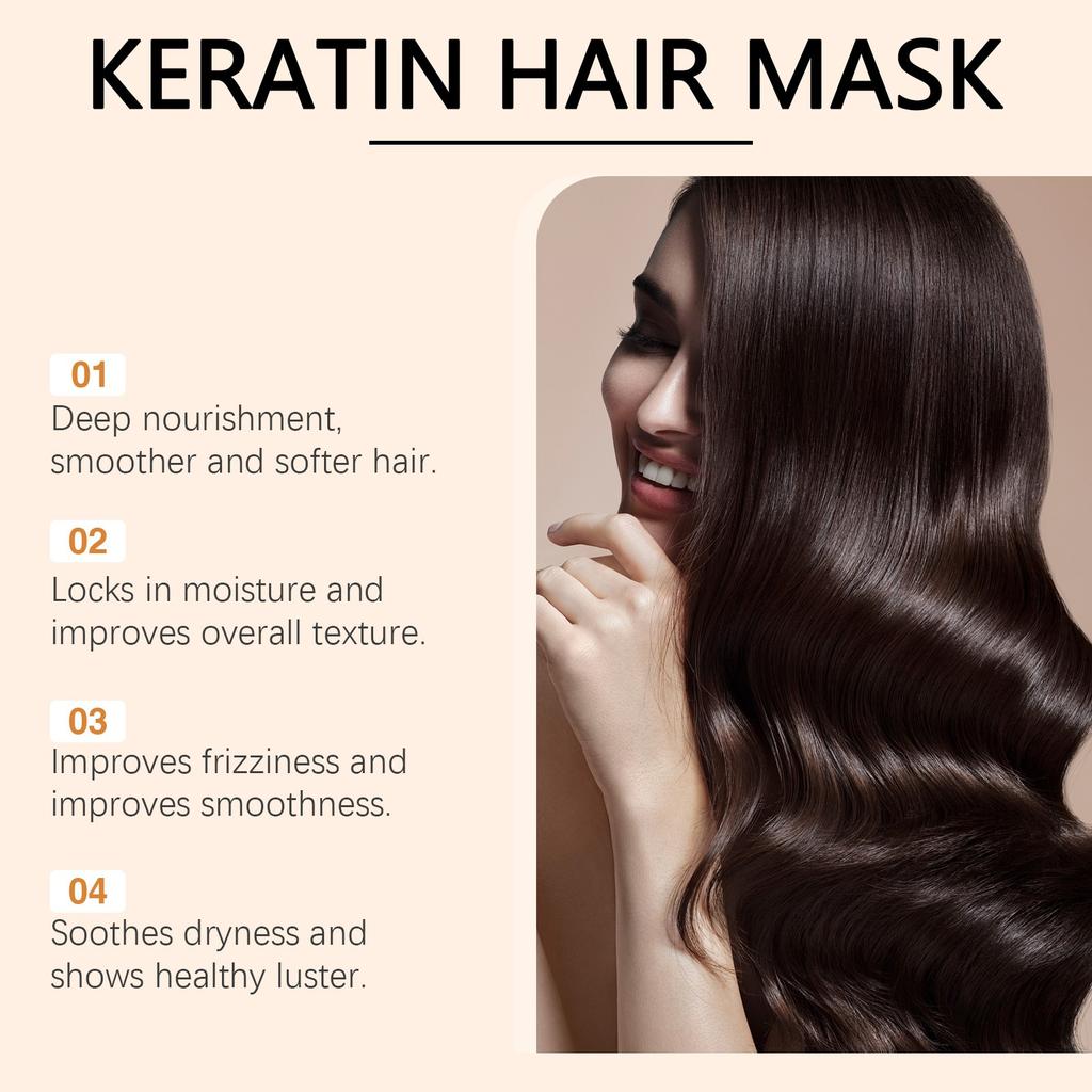 Caring Hair Mask Is Gentle, Caring, Repairing, Drying, Repairing, Moisturizing, And Suitable For Various Hair Types100g