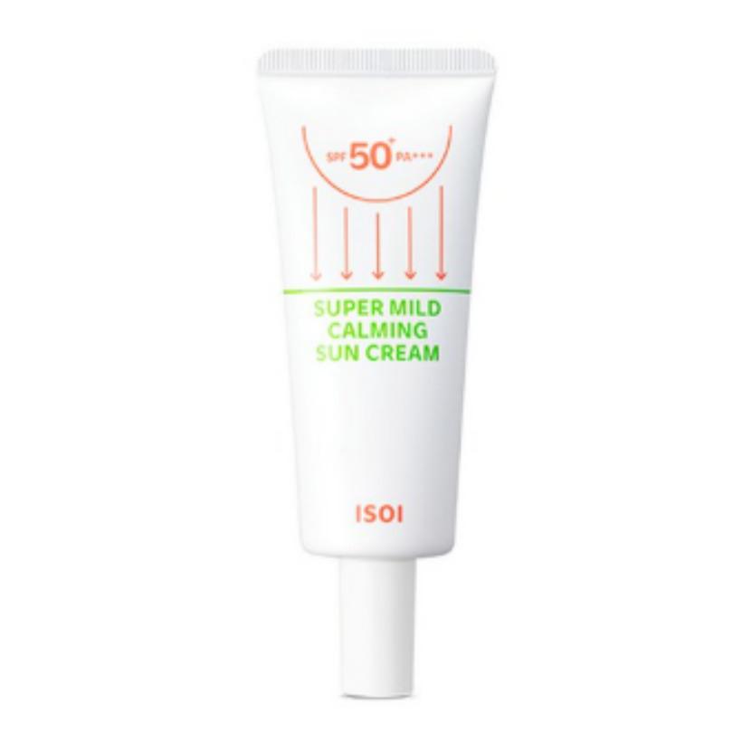 isoi Супермягкий успокаивающий солнцезащитный крем SPF50+ PA+++ 55 мл Корейский солнцезащитный крем