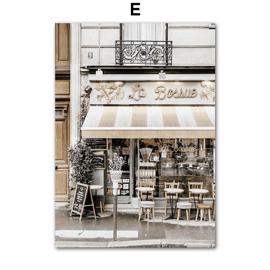 Veggkunst Lerretsmaling Paris Håndkle L'Arc de Triomphe Motebutikk Cafe Stue Dekor Plakater og utskrifter Cafe Veggbilde