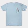 Herren Schwarzes Print-T-Shirt Tasche Alfur // Hilda No-Cut Transferpapier Druck Baumwoll-T-Shirt