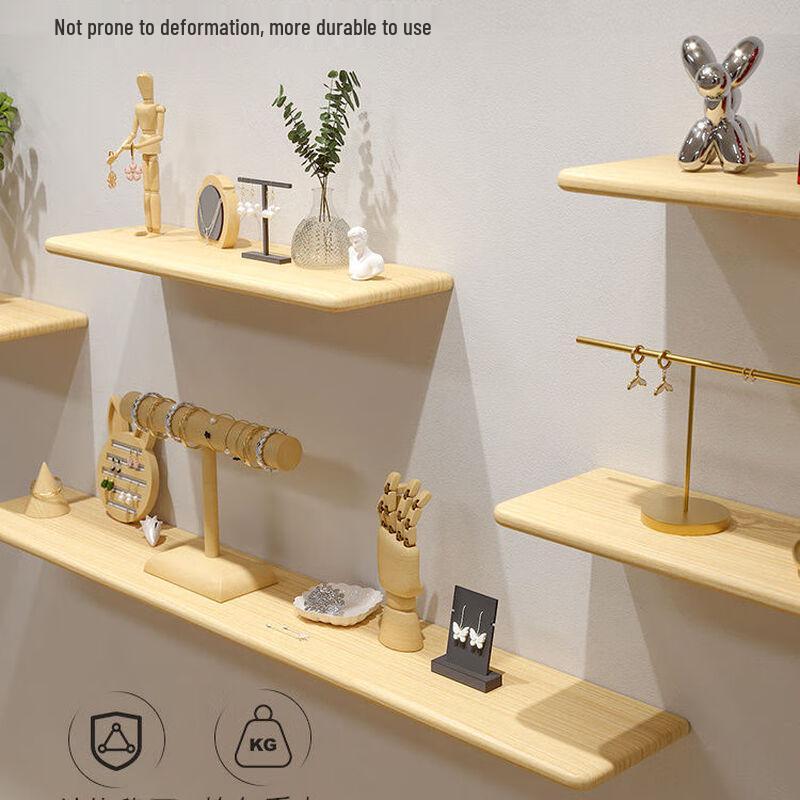 Lieve Wall-Mounted Solid Wood Floating Shelves