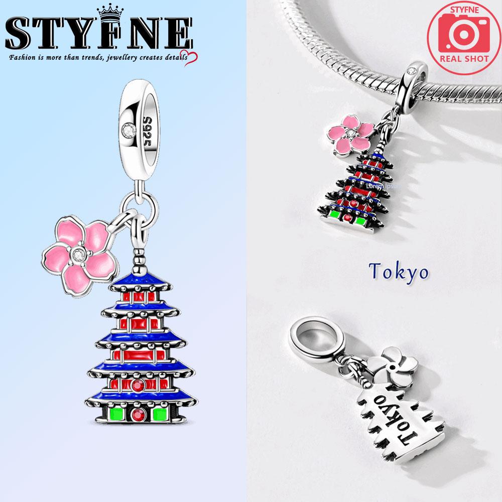 Charms Original Copper Charms Beads Paris Eiffel Tower Church Charm For Bracelet Pendant Dangle Women Jewelry Gift