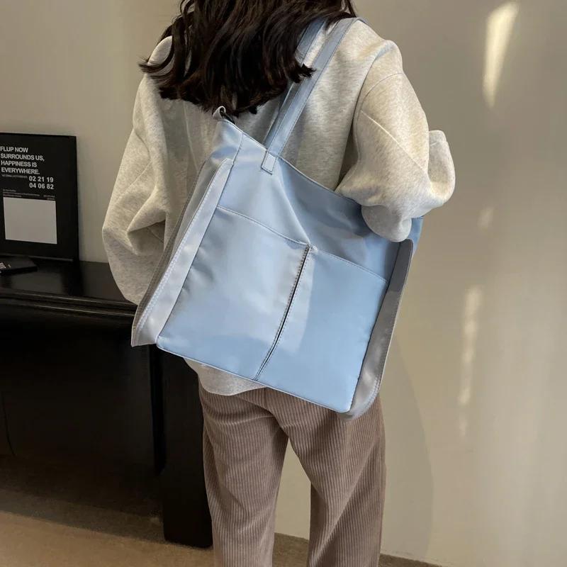 Canvas High Quality Women's Tote Bags New Large Capacity Fashion Versatile Ladies Shoulder Bags Simplicity Bolsas Femininas