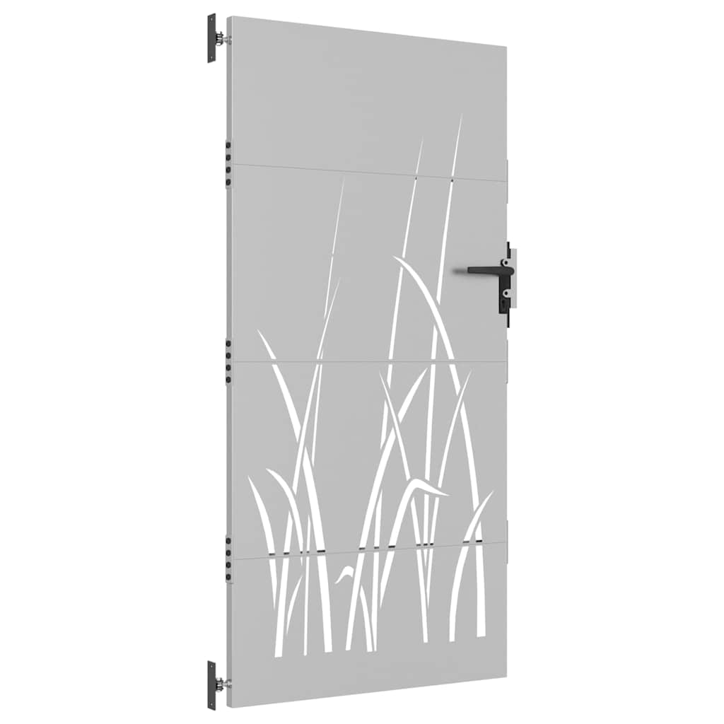 Garden Gate 85 X 200 Cm Corten Steel Grass Design