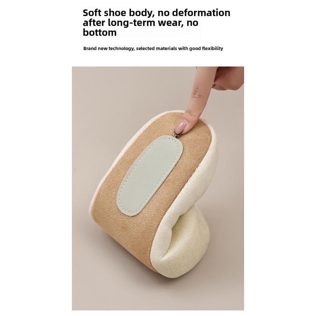 Japanese Style Silent Slippers for Women In Autumn and Winter, Soft Bottom Indoor Home Anti Slip Warm Bedroom Cotton Slippers for Men