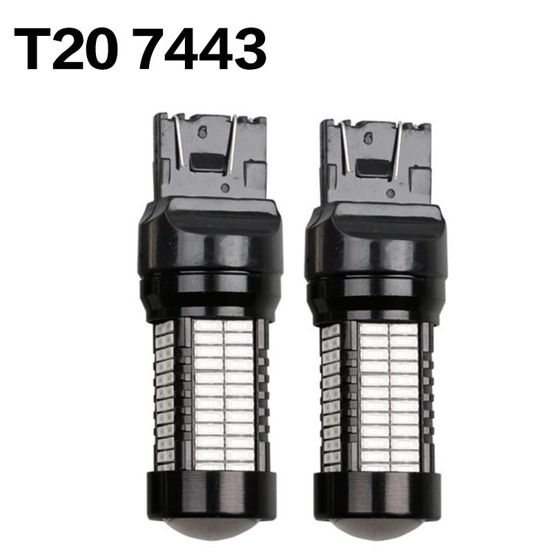 2stk Bil 108SMD LED Bremse Ryggelys Blinklys T20 1156 1157 P21W Bil Baklys Motorsykkel Pære 12V
