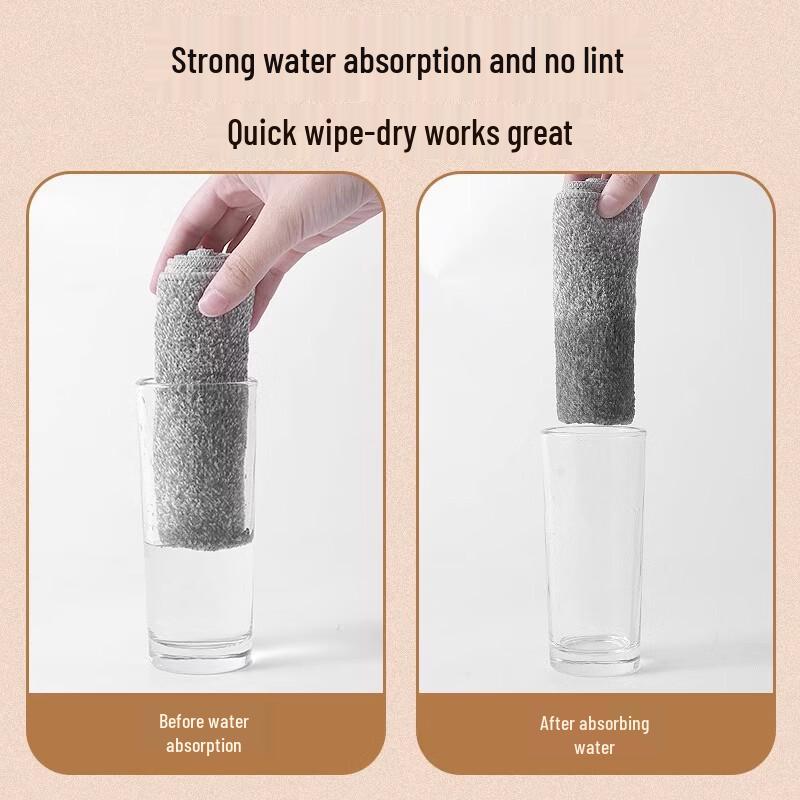 ChuyiQi Bamboo Charcoal Kitchen Cleaning Cloth