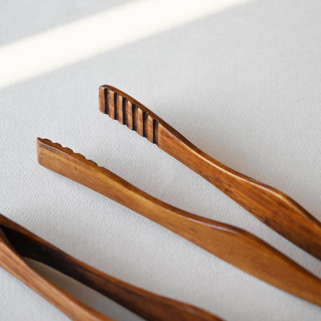Romwood Rosewood Wooden Long Tongs 33.5cm