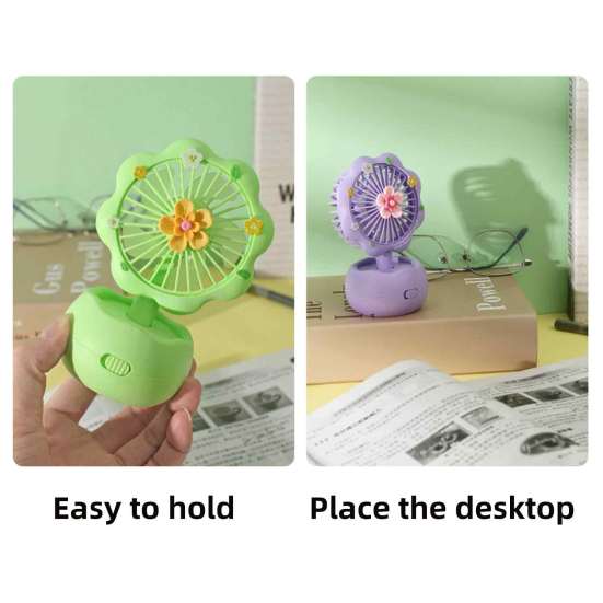 Handheld Mini Fan with Powerful Motor Strong Airflow Low Noise Portable USB