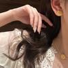French Retro Court Brushed Camellia Fringed Necklace Neck Chain Choker Diamond Rose Stud Earrings Set
