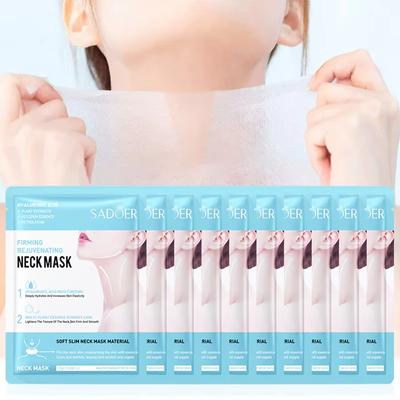 1/5/10 PEZZI Maschera per il Collo all'Acido Ialuronico Maschere Rassodanti al Collagene per il Collo Nutrienti Illuminanti Bellezza Idratanti Cura della Pelle del Collo