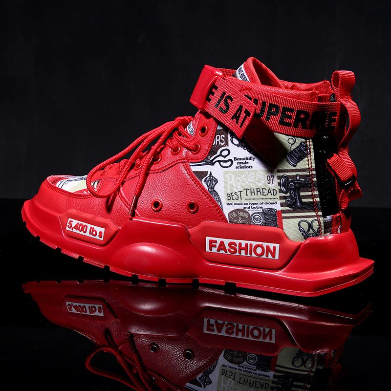  Men Shoes High Quality Sneakers Platform Breathable Lightweight Red Basket Homme Mandarin Duck Luxury Brand Summer 2025