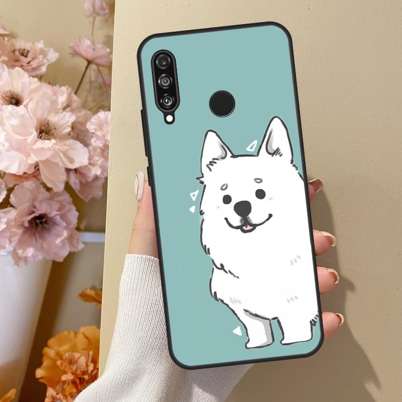 

Samoyed Puppy For Huawei Nova 7i 8i 11i 12i 12s Y73 Y70 Y90 Y60 Y72 Y61 Y91 9 10 SE P30 Pro P40 Lite Case Huawei Nova 12s